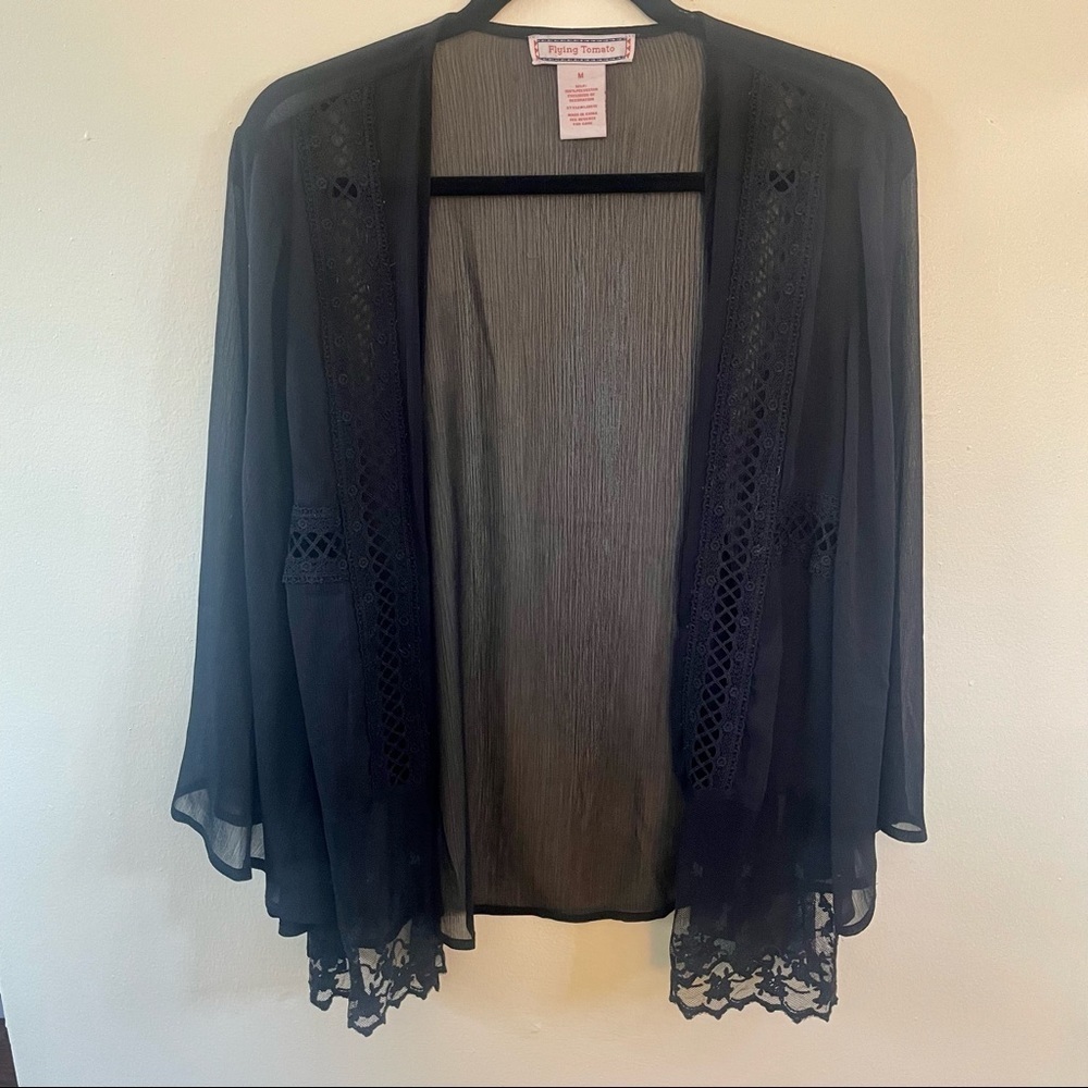 Flying Tomato Sheer Blouse